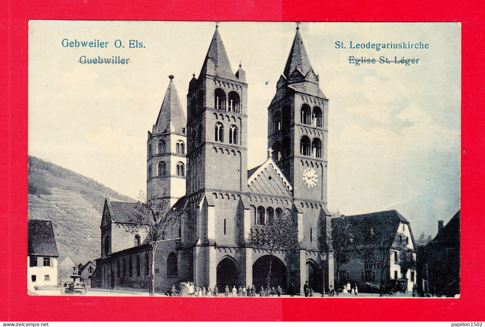 F-68-Guebwiller-08A100  L'église St Léger, Cpa  - Guebwiller