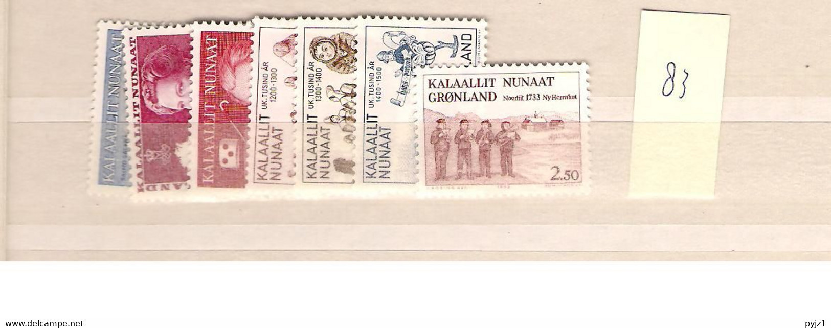 1983 MNH Greenland, Year Collection, Postfris - Années Complètes