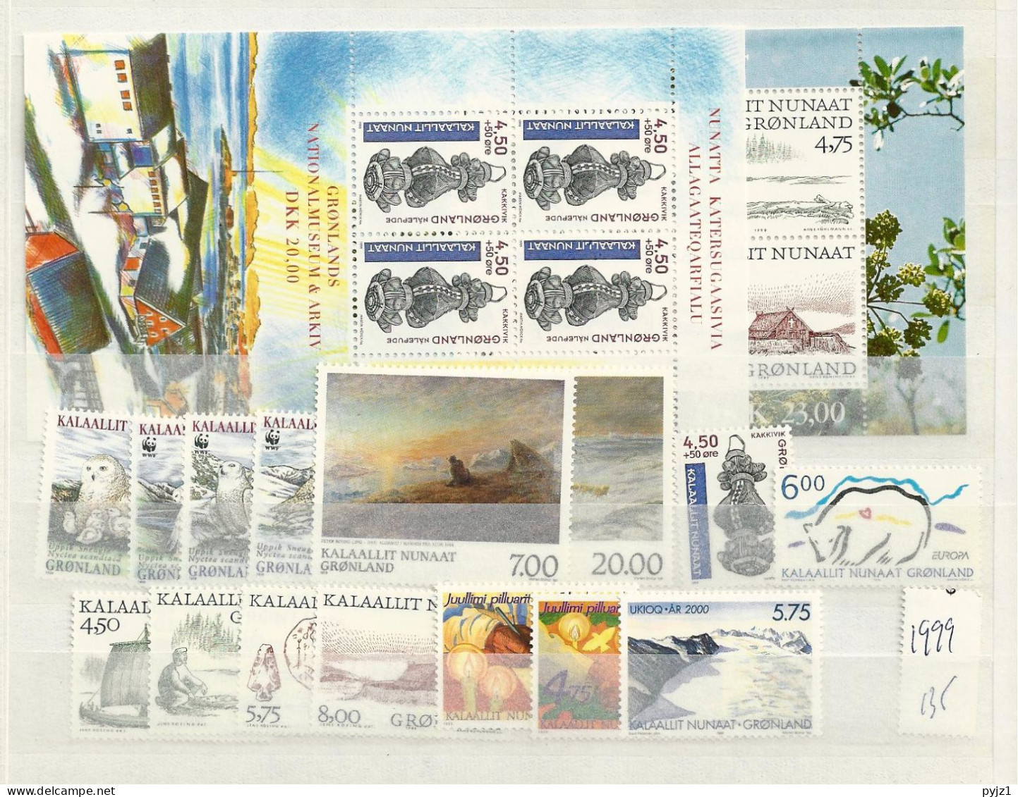 1999 MNH Greenland, Year Complete.postfris** - Volledige Jaargang