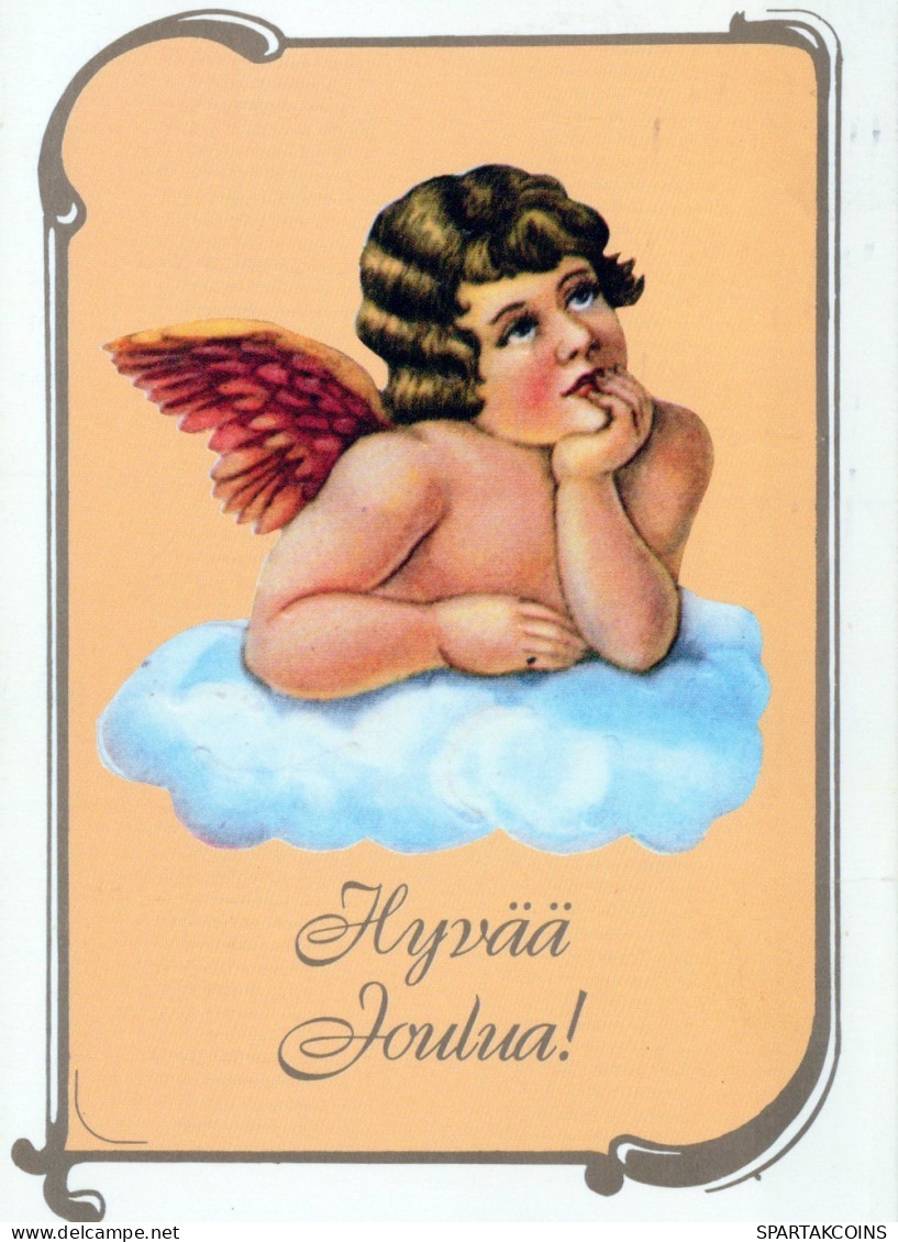 ENGEL WEIHNACHTSFERIEN Feiern & Feste Vintage Ansichtskarte Postkarte CPSM #PAH697.A - Angels