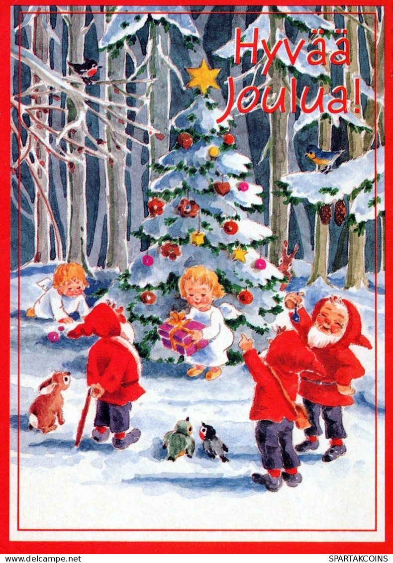 ANGEL CHRISTMAS Holidays Vintage Postcard CPSM #PAH498.A - Angels