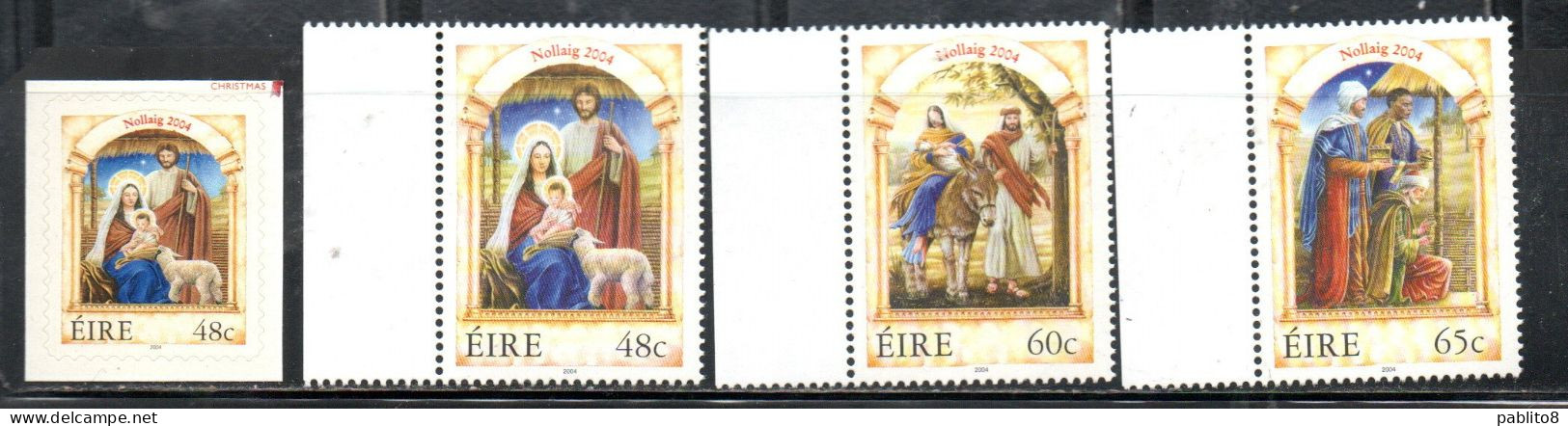 EIRE IRELAND IRLANDA 2004 CHRISTMAS ANNUNCIATION NOLLAIG NATALE NOEL WEIHNACHTEN NAVIDAD COMPLETE SET SERIE COMPLETA MNH - Unused Stamps