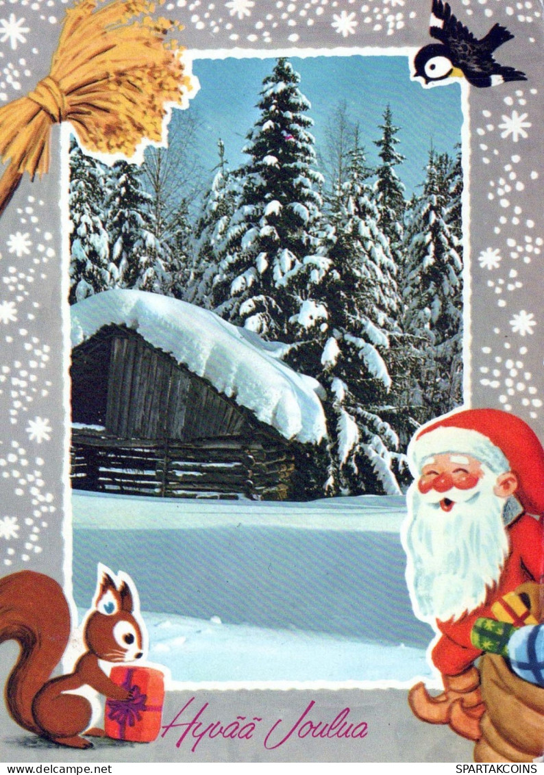 PÈRE NOËL Bonne Année Noël Vintage Carte Postale CPSM #PAV685.A - Santa Claus