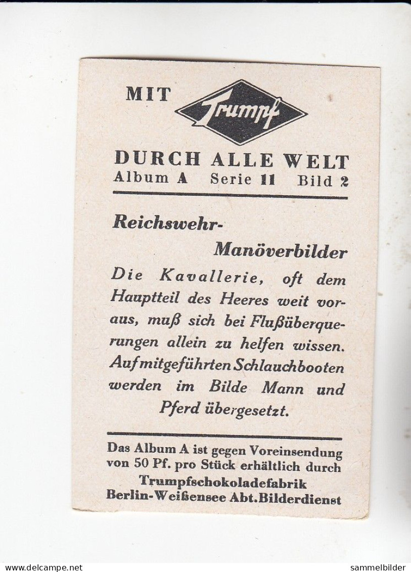 Mit Trumpf Durch Alle Welt Reichswehr - Manöverbilder Die Kavallerie   A Serie 11 #2 Von 1933 - Andere Merken