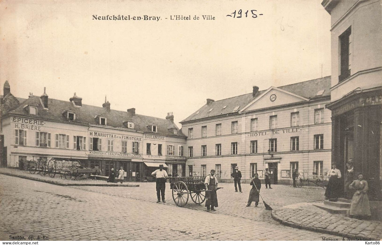 Neufchâtel En Bray * Place De L'hôtel De Ville * épicerie BRIERE * Boulangerie * Café - Neufchâtel En Bray