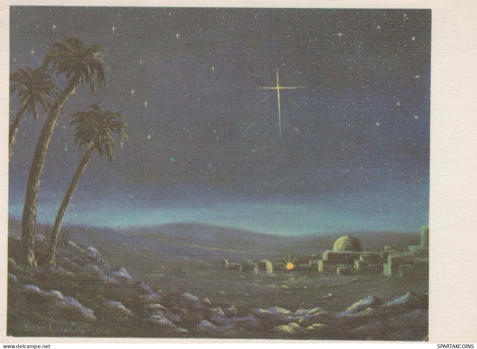 SANTOS Navidad Cristianismo Vintage Tarjeta Postal CPSM #PBB788.A - Saints