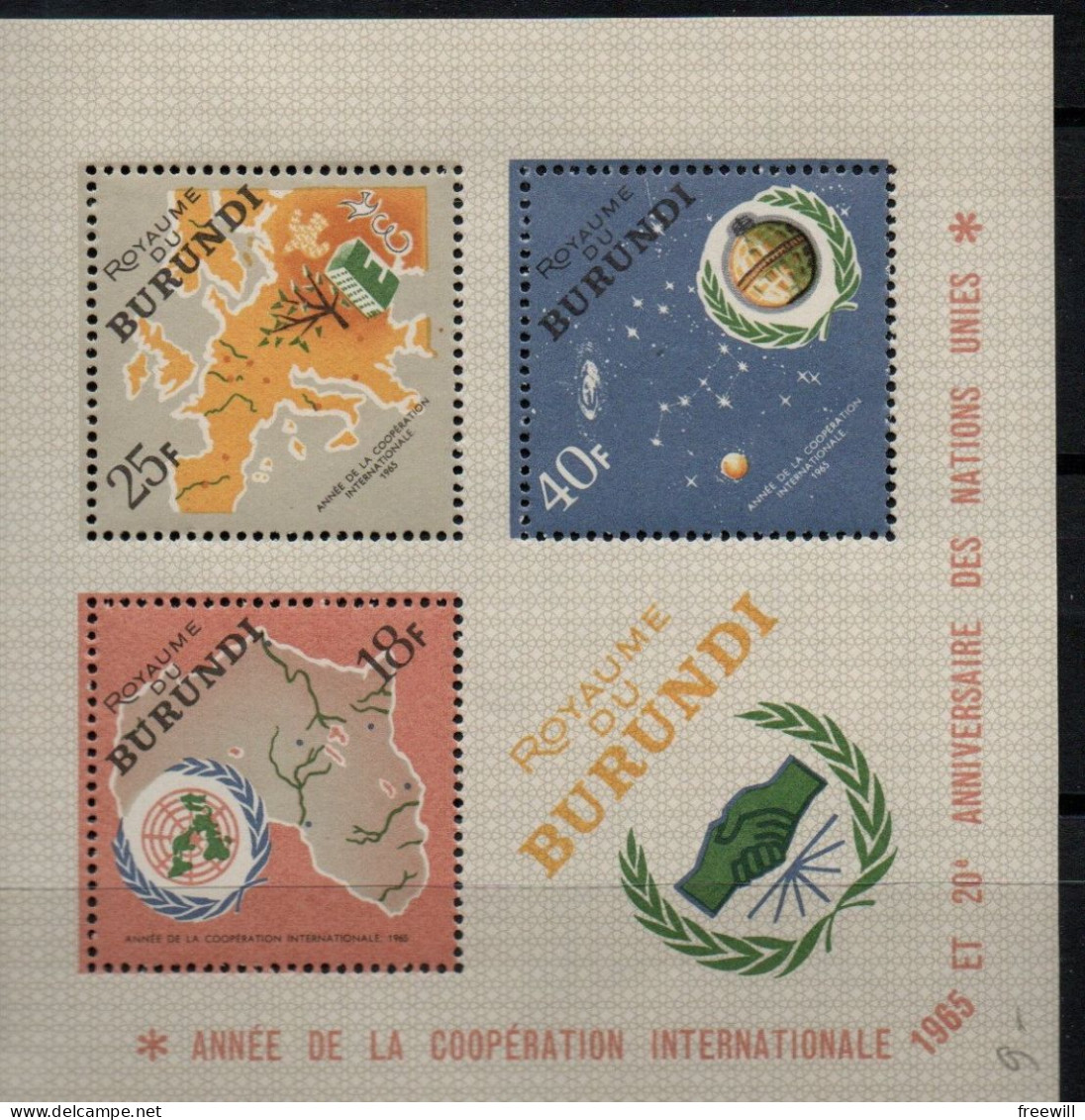 Année De La Coopération Internationale- Internationale Co-operation Year  XX 1965 - Gezamelijke Uitgaven