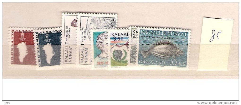 1985 MNH Greenland, Year Complete According To Michel, Postfris - Años Completos