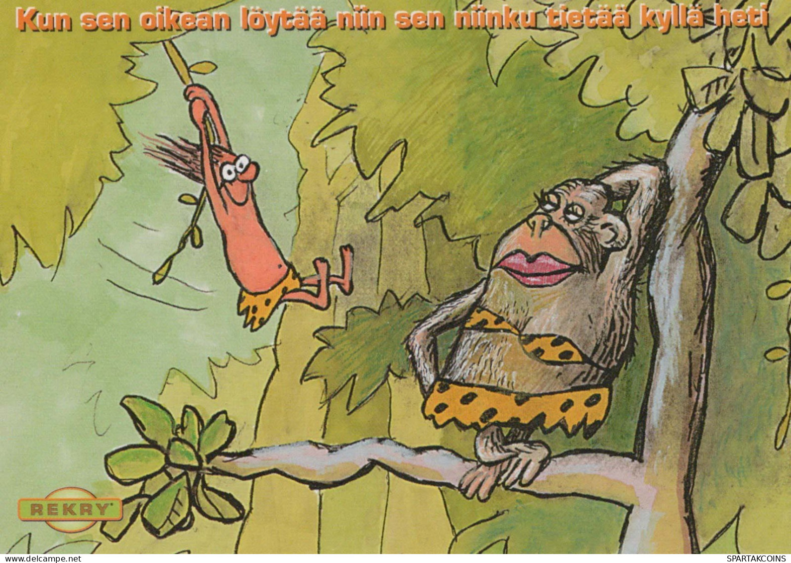 SINGE Animaux Vintage Carte Postale CPSM #PBS023.A - Scimmie