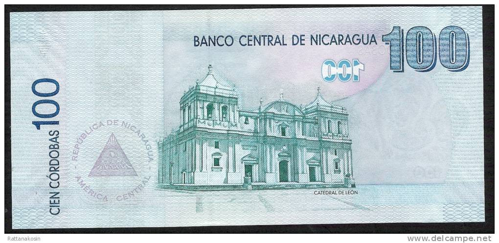 NICARAGUA  P204  100  CORDOBAS With Date 2007 But Issued In 2009  #A/1  Signature 23     UNC. - Nicaragua