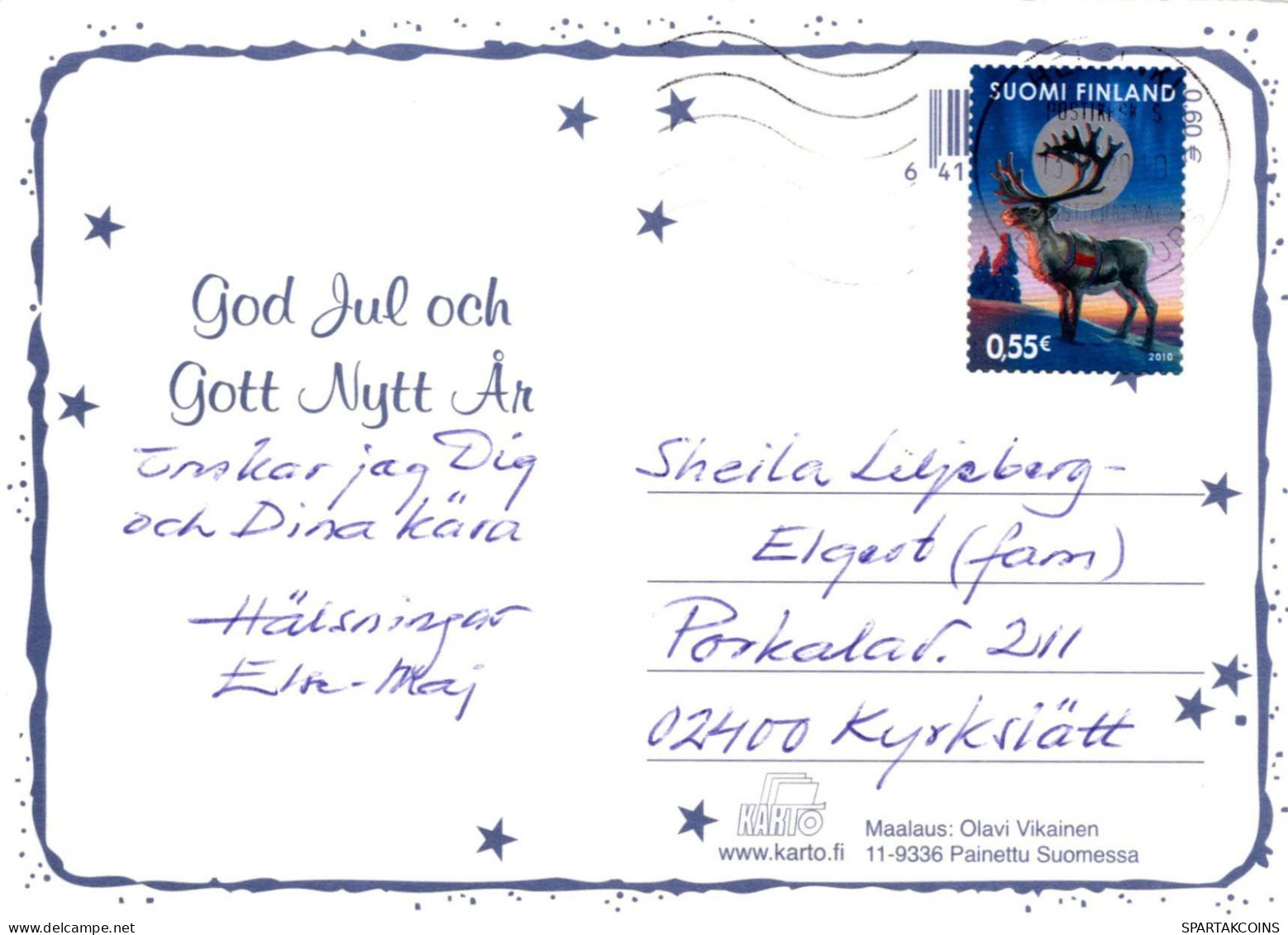 ÁNGEL Navidad Vintage Tarjeta Postal CPSM #PBP458.A - Anges