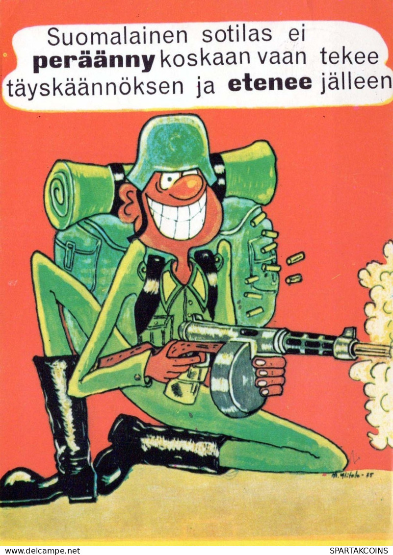 SOLDAT HUMOR Militaria Vintage Ansichtskarte Postkarte CPSM #PBV837.A - Humor