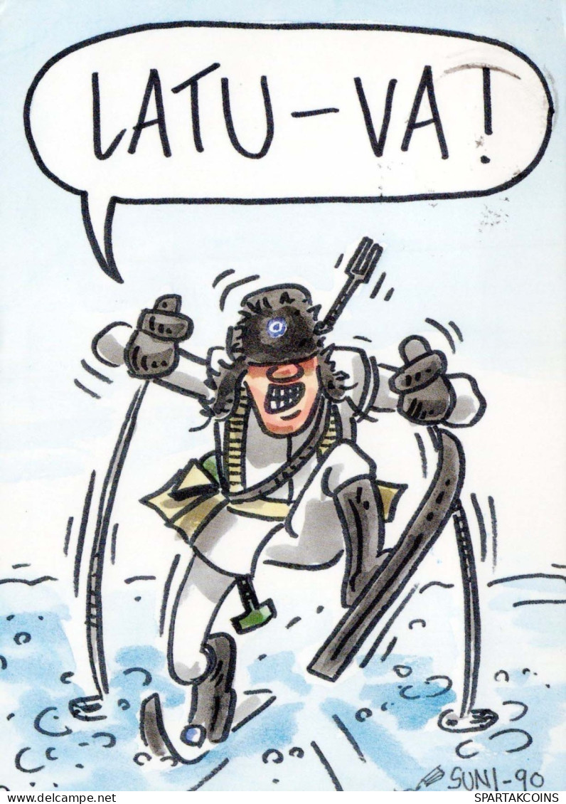 SOLDATI UMORISMO Militaria Vintage Cartolina CPSM #PBV845.A - Humor