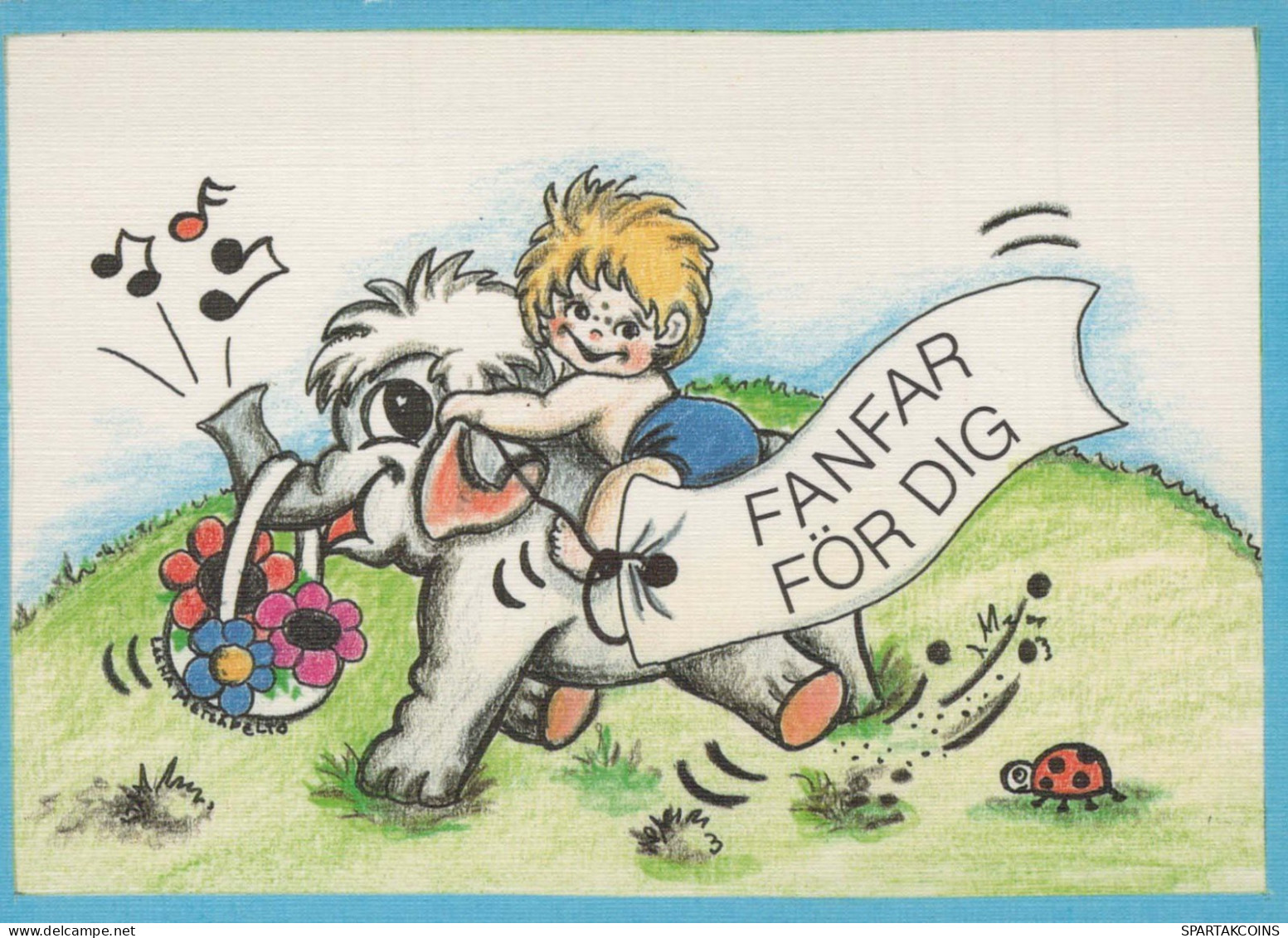BAMBINO UMORISMO Vintage Cartolina CPSM #PBV160.A - Humorous Cards