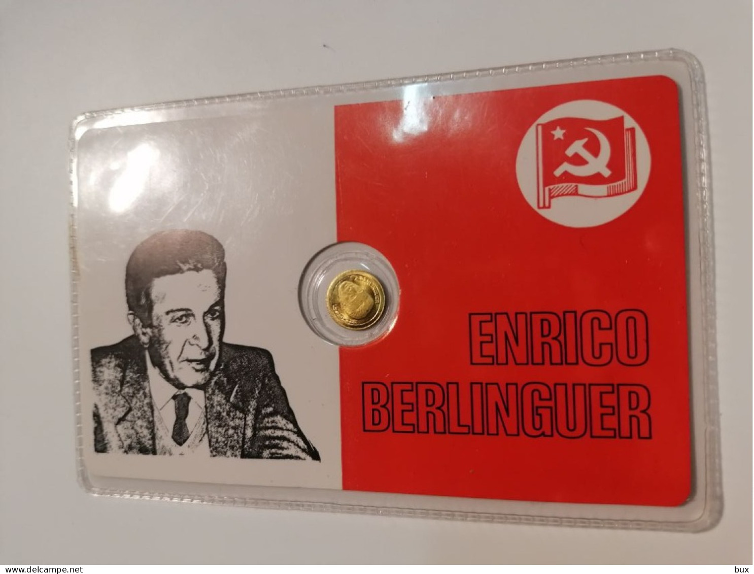 Enrico Berlinguer Partito Comunista Medaglietta In Blister Metallo Non Identificato Partito Politico E Le Elezioni - Andere & Zonder Classificatie