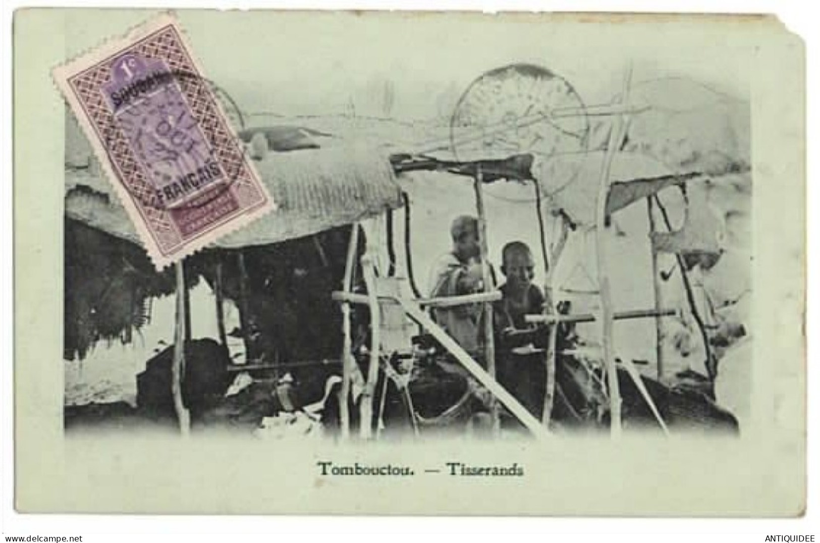 TOMBOUCTOU - Tisserands - (17 OCTOBRE 1922) - Timbre Surchargé Soudan Français - Démarche Ethnographique....... - Senegal