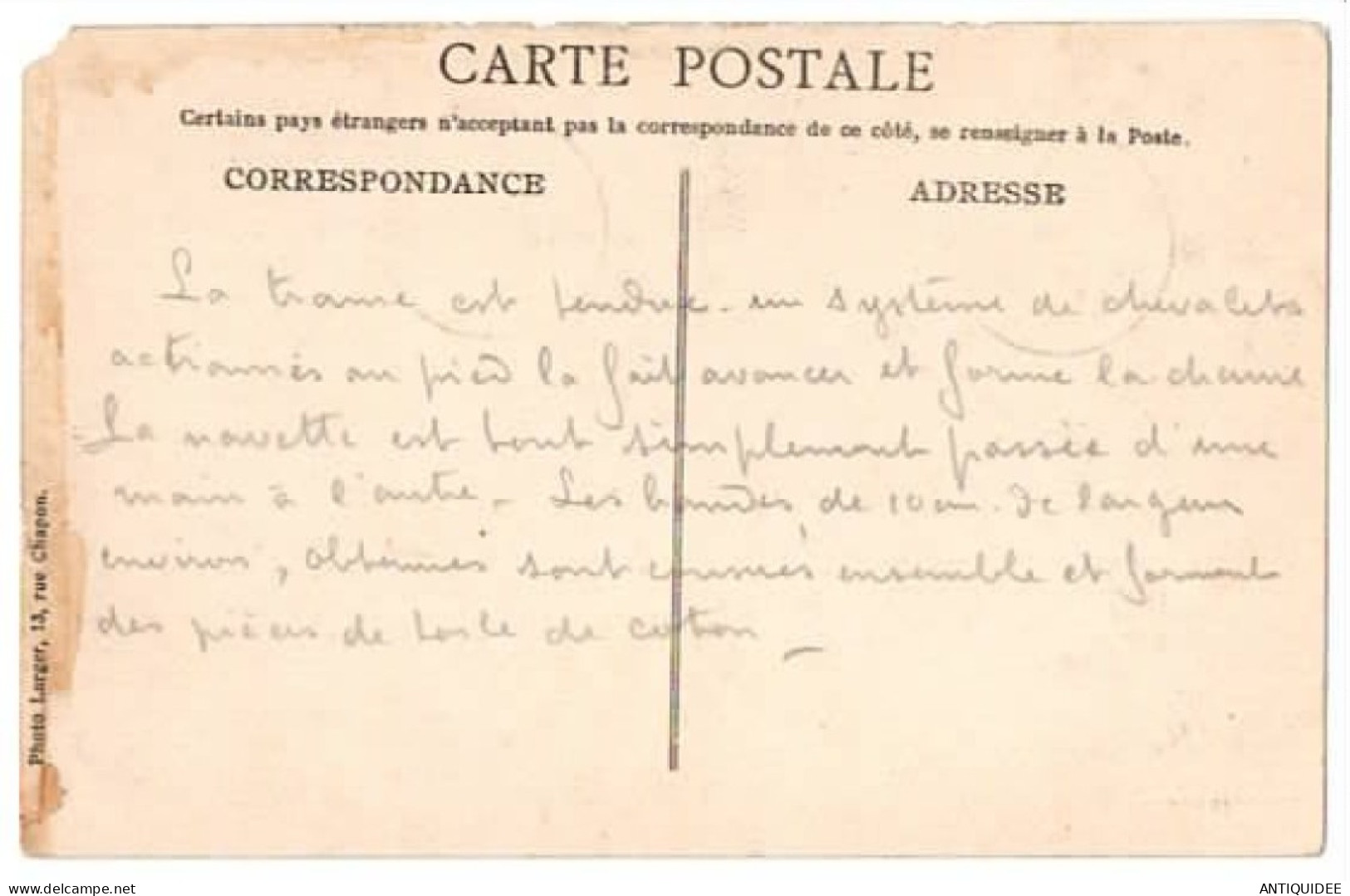 TOMBOUCTOU - Tisserands - (17 OCTOBRE 1922) - Timbre Surchargé Soudan Français - Démarche Ethnographique....... - Senegal