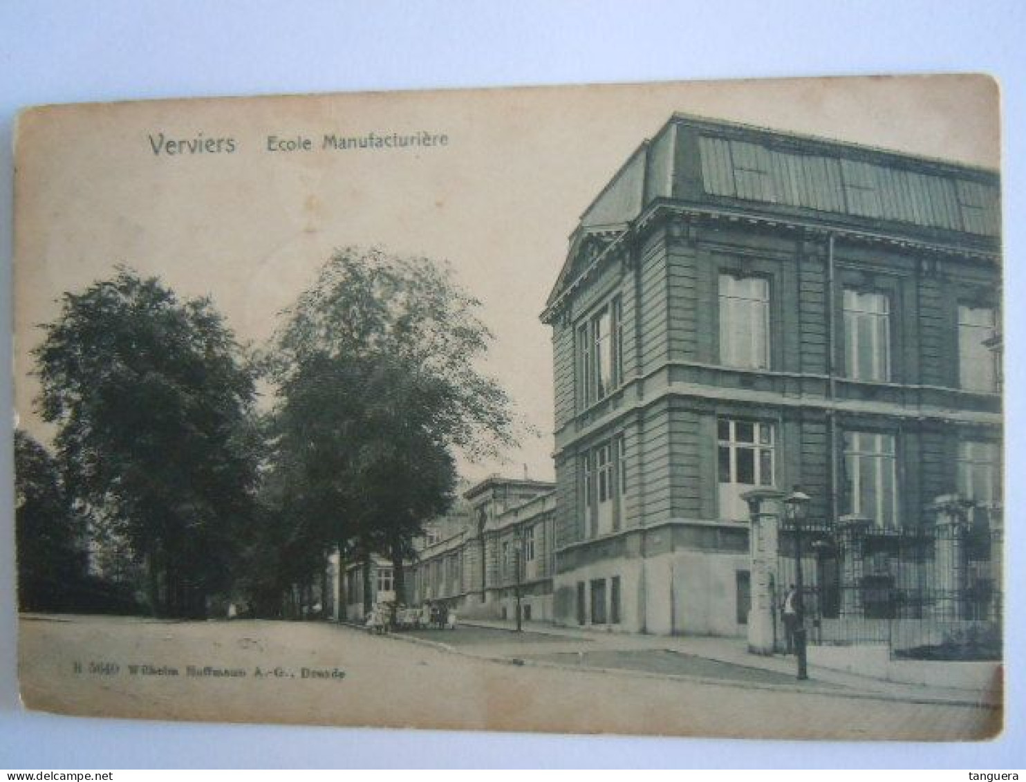 Verviers - Ecole Manufacturière B 5640 Wilhelm Hoffmann Dresde Circulée 1907 - Chênée - Verviers