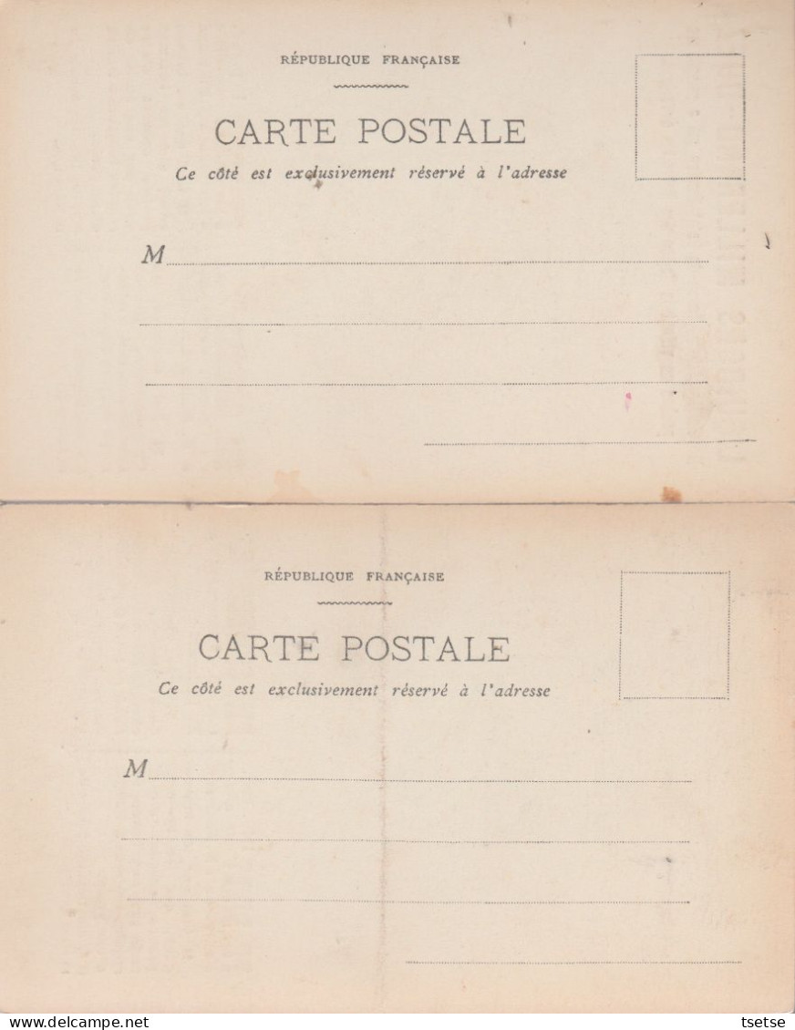 2 Cartes Politiques , Satiriques  / Liquidons Millerand-Duez ( Voir Verso ) - Partis Politiques & élections