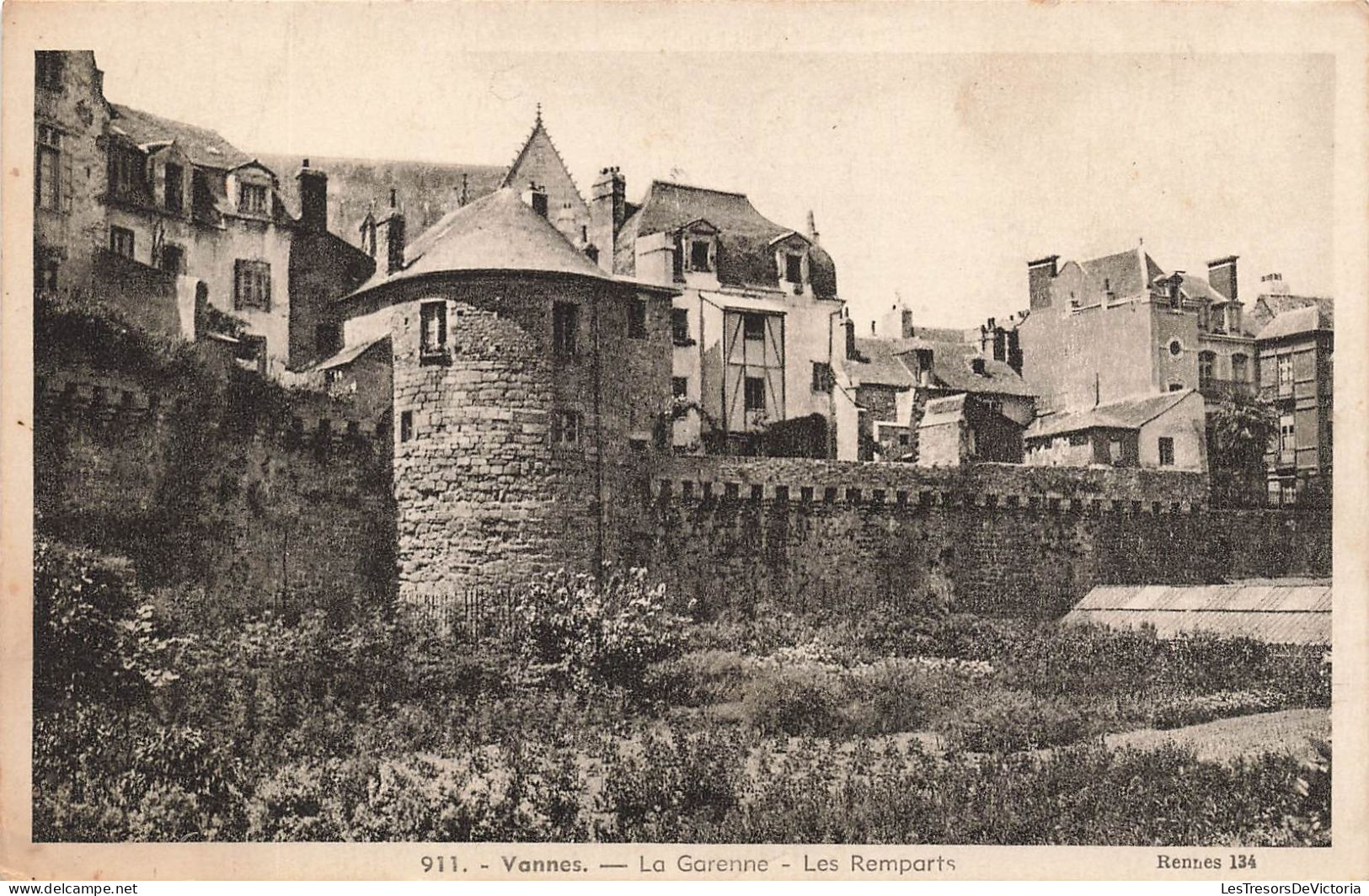 FRANCE - Vannes - La Garenne - Les Remparts - Vue Générale - De L'extérieure - Carte Postale Ancienne - Vannes
