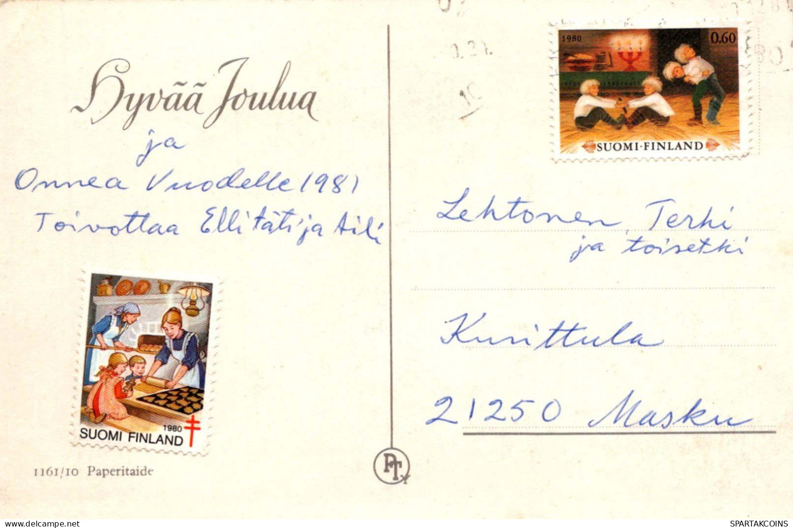 NIÑOS Escenas Paisajes Vintage Tarjeta Postal CPSMPF #PKG585.A - Escenas & Paisajes