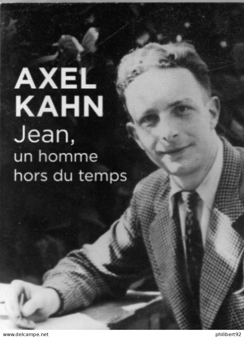 Axel Kahn. Jean, Un Homme Hors Du Temps - Biografie