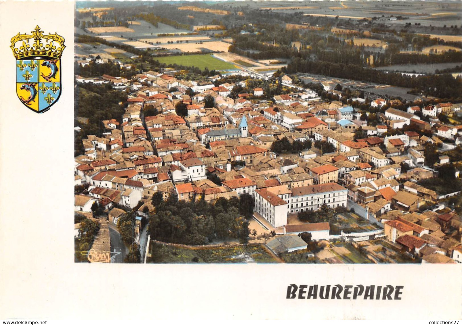 38-BEAUREPAIR- VUE GENERALE AERIENNE - Beaurepaire