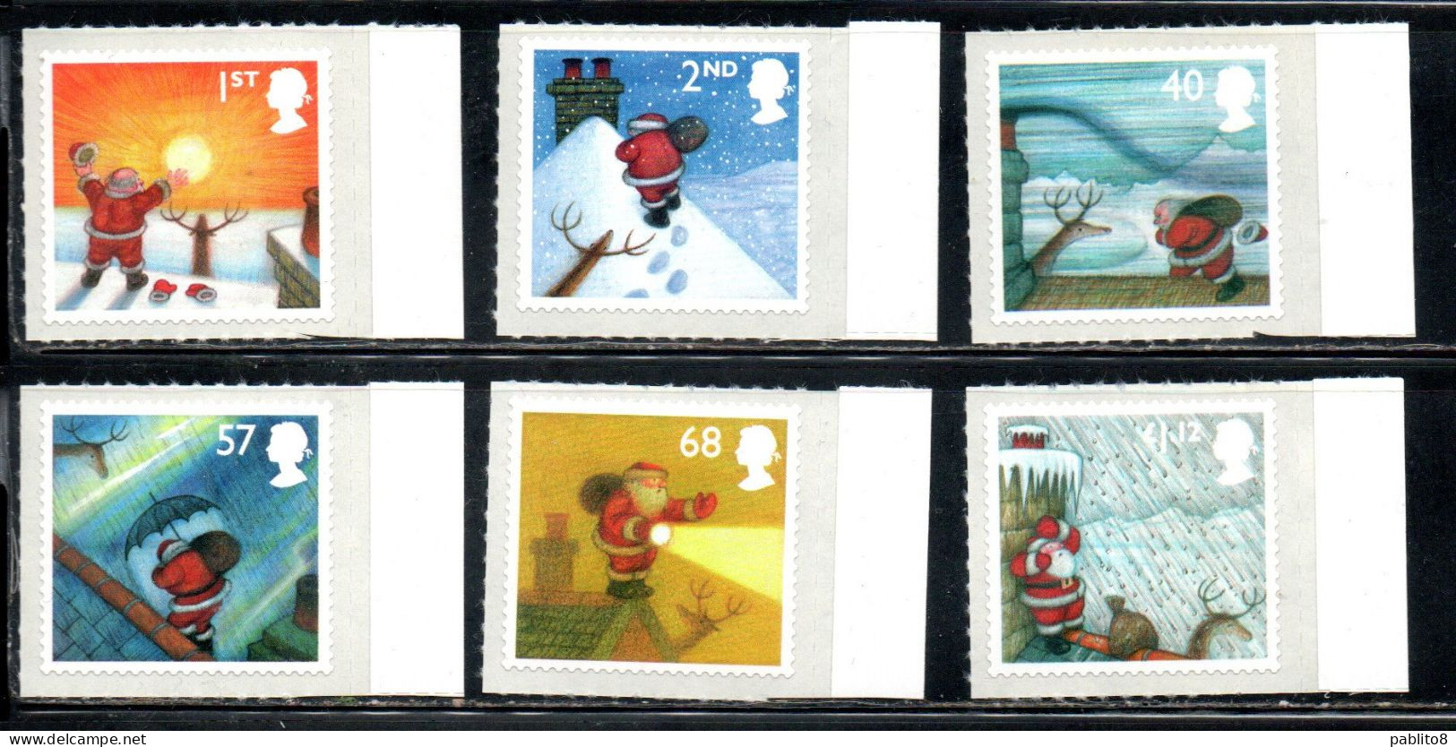 GREAT BRITAIN GRAN BRETAGNA 2004 CHRISTMAS NATALE NOEL WEIHNCHTEN NAVIDAD COMPLETE SET SERIE COMPLETA MNH - Unused Stamps