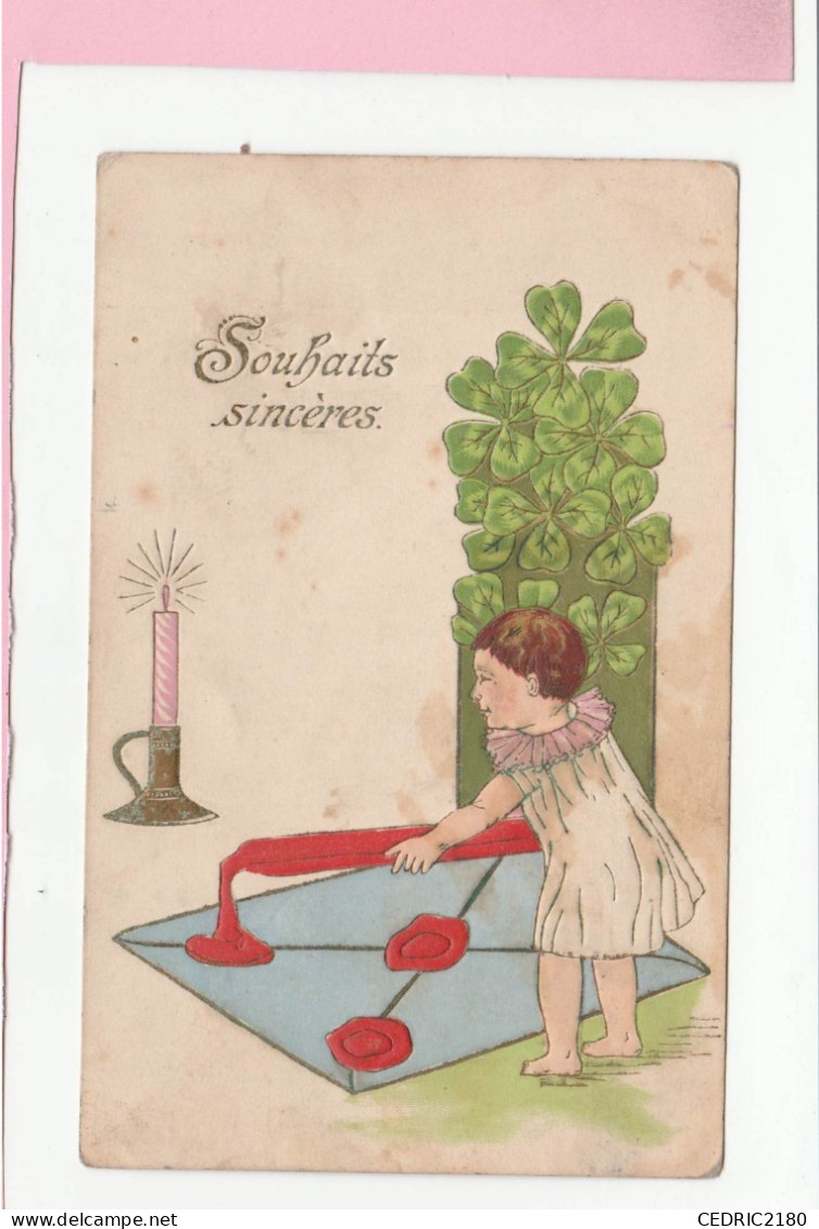 SOUHAITS SINCERES CARTE GAUFREE - Dessins D'enfants