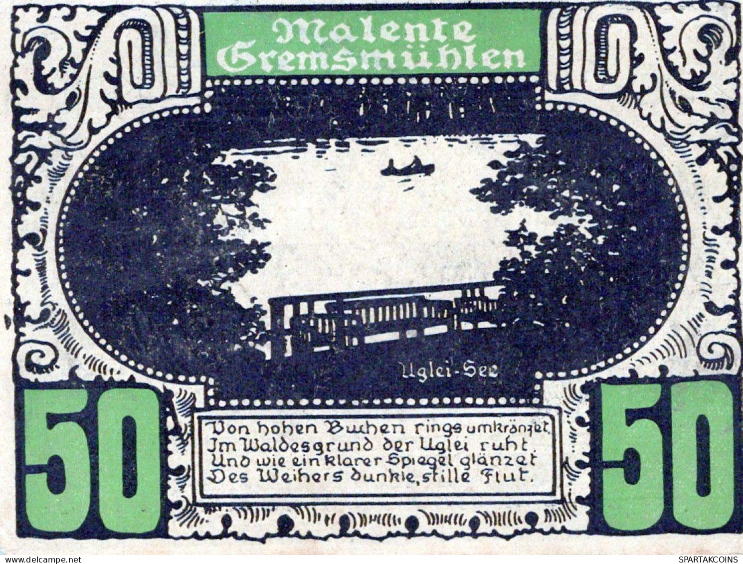 50 PFENNIG Stadt PLÖN Schleswig-Holstein DEUTSCHLAND Notgeld Banknote #PG004 - Lokale Ausgaben