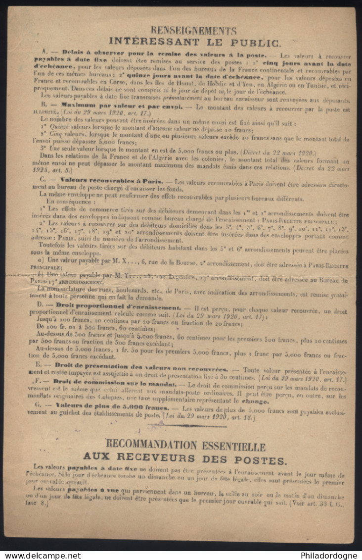 Taxe Yvert N° 44 Et 46 Sur Bordereau N° 1485 - Cachet Association Universelle Pour Supprimer Ce Crime La Guerre - 1859-1959 Covers & Documents