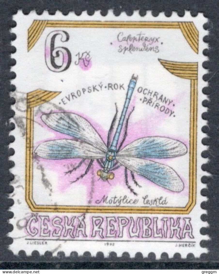 Czech Republic 1995 Single Stamp To Celebrate European Nature Conservation Year (ENCY): Insects In Fine Used - Usati