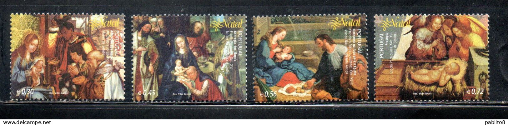 PORTOGALLO PORTUGAL 2004 CHRISTMAS  NATALE NOEL NAVIDAD WEIHNACHTEN NATAL COMPLETE SET SERIE COMPLETA MNH - Nuevos