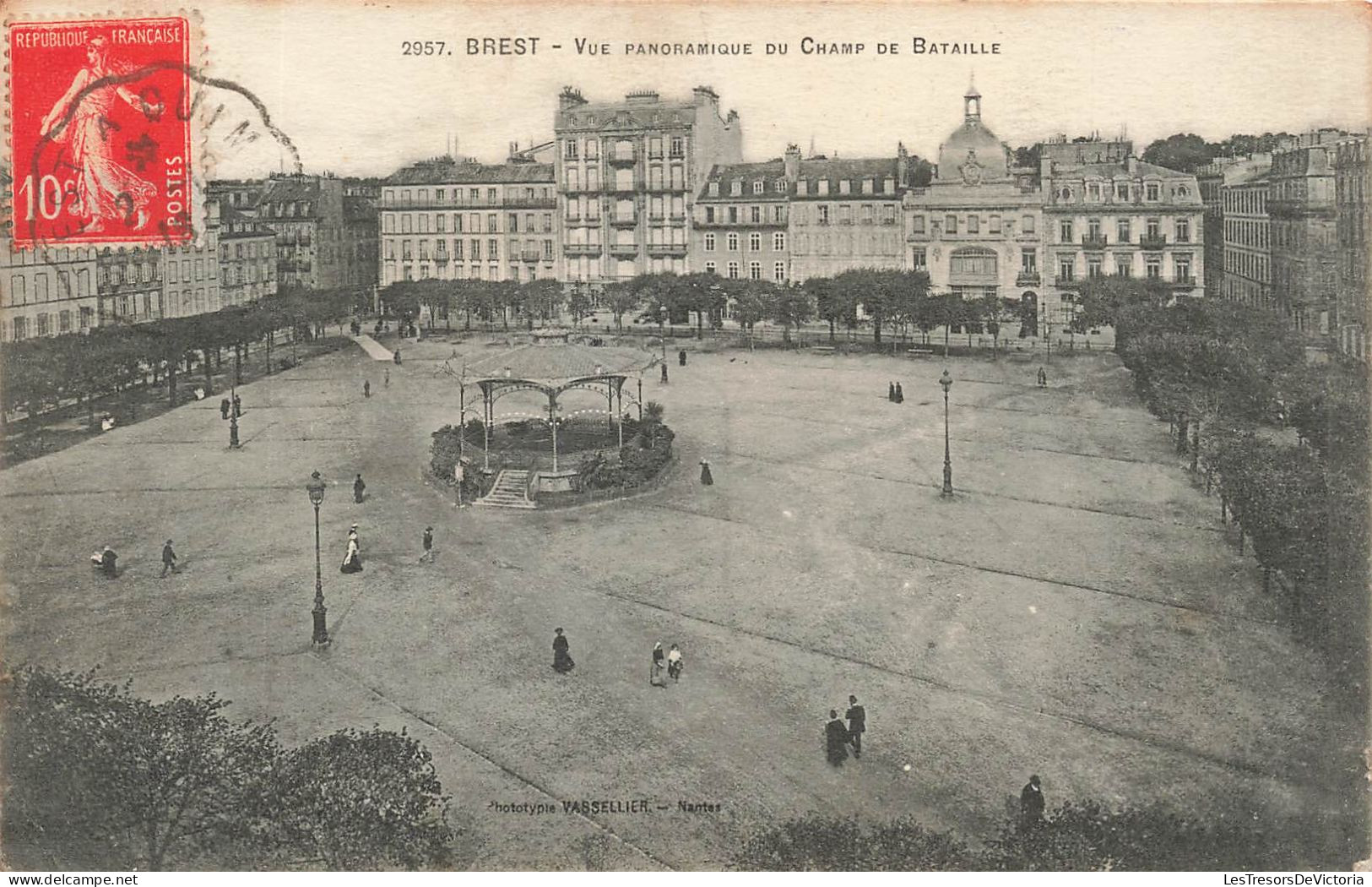 FRANCE - Brest - Vue Panoramique Du Champ De Bataille - Animé - Vue D'ensemble - Carte Postale Ancienne - Brest
