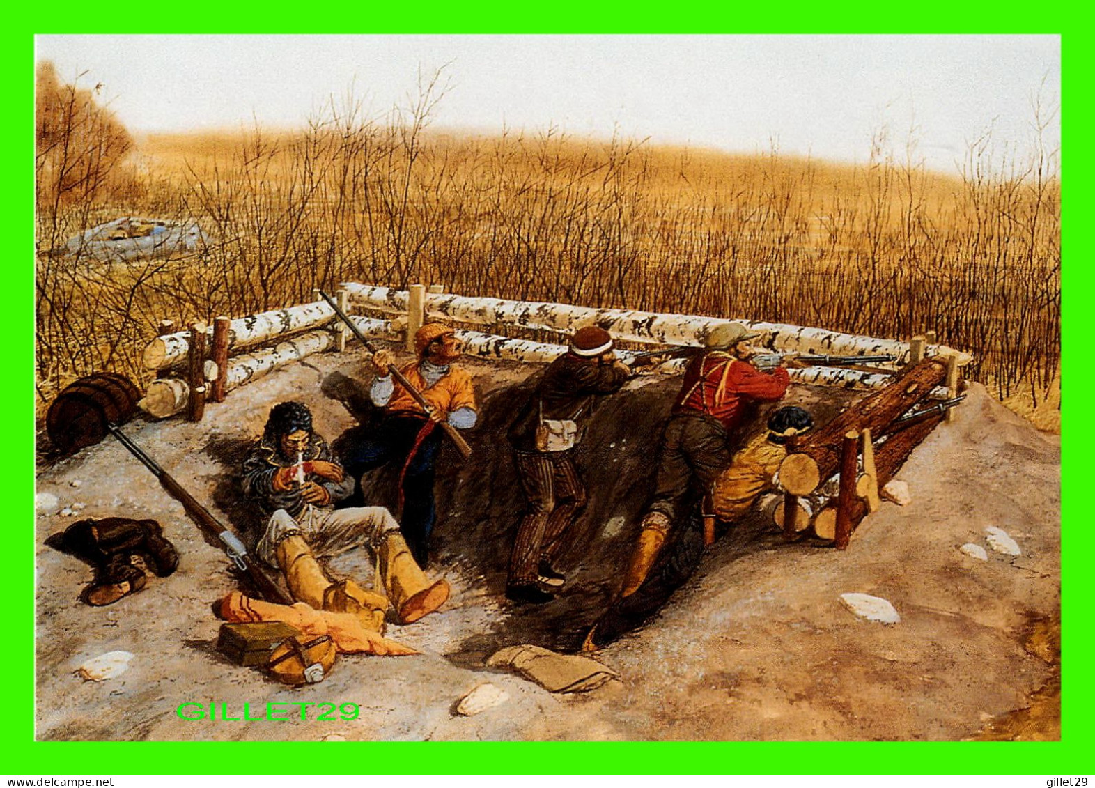 BATOCHE, SASKATCHEWAN - MÉTIS RIFLE PITS, MAY 1885 BY ARMAND PAQUETTE - - Altri & Non Classificati