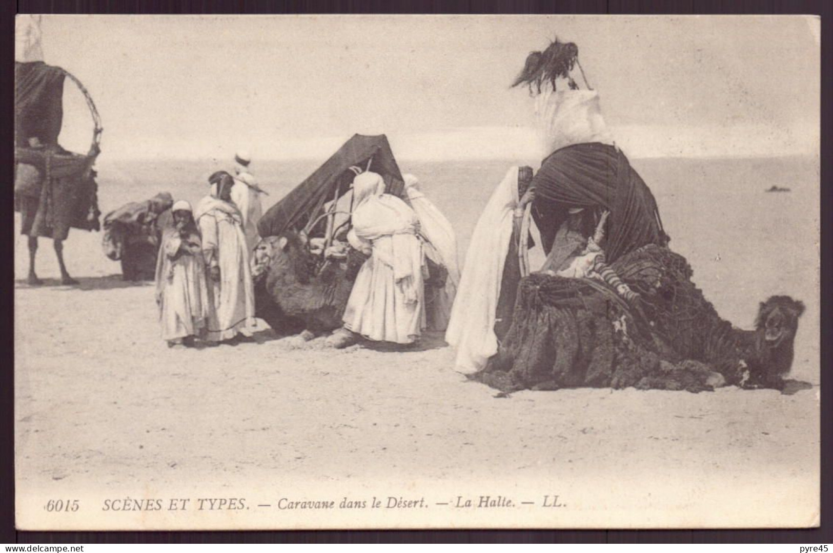 ALGERIE CARAVANE DANS LE DESERT - Scenes