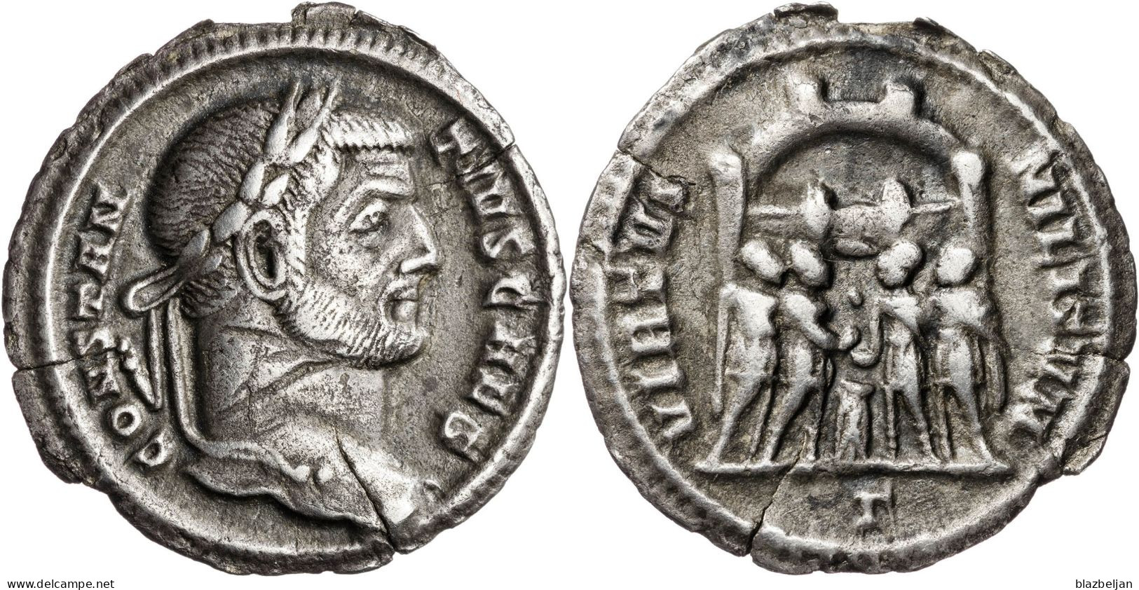Constancio I Clorus Argenteus - The Tetrarchy (284 AD Tot 307 AD)
