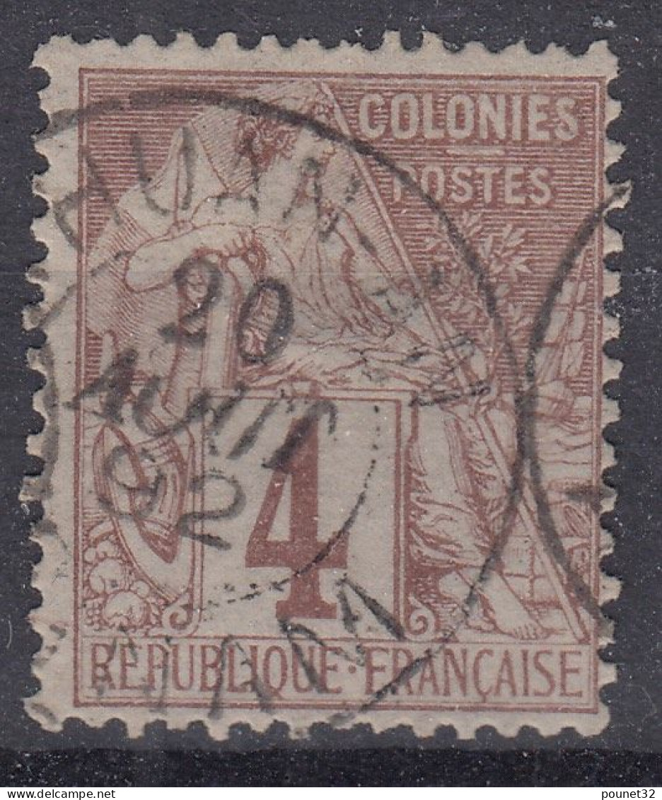 TIMBRE COLONIES GENERALES N° 48 RARE CACHET THUAN AN ANNAM DU 20 AOUT 92 - COTE 200 € - Alphée Dubois