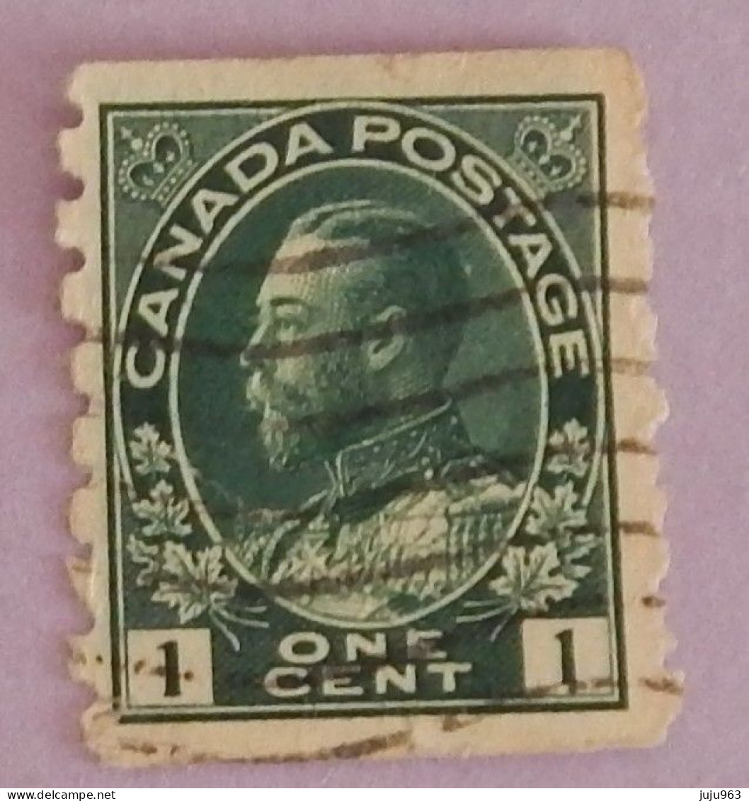 CANADA YT 93aB OBLITERE "GEORGE V" ANNÉES 1911/1916 - Usados