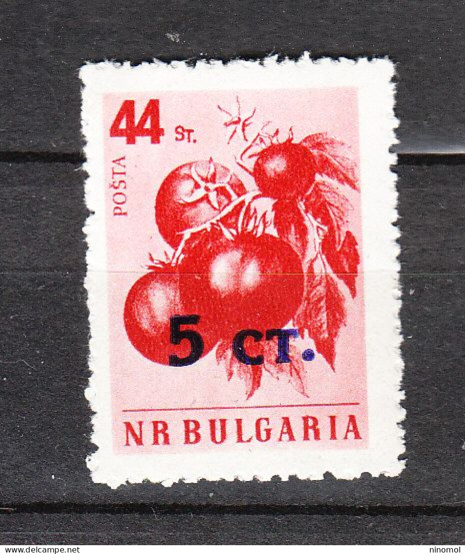 Bulgaria  -  1962. Pomodori Tomatoes, Sovrastampa Nuovo Valore. New Value. MNH - Frutas