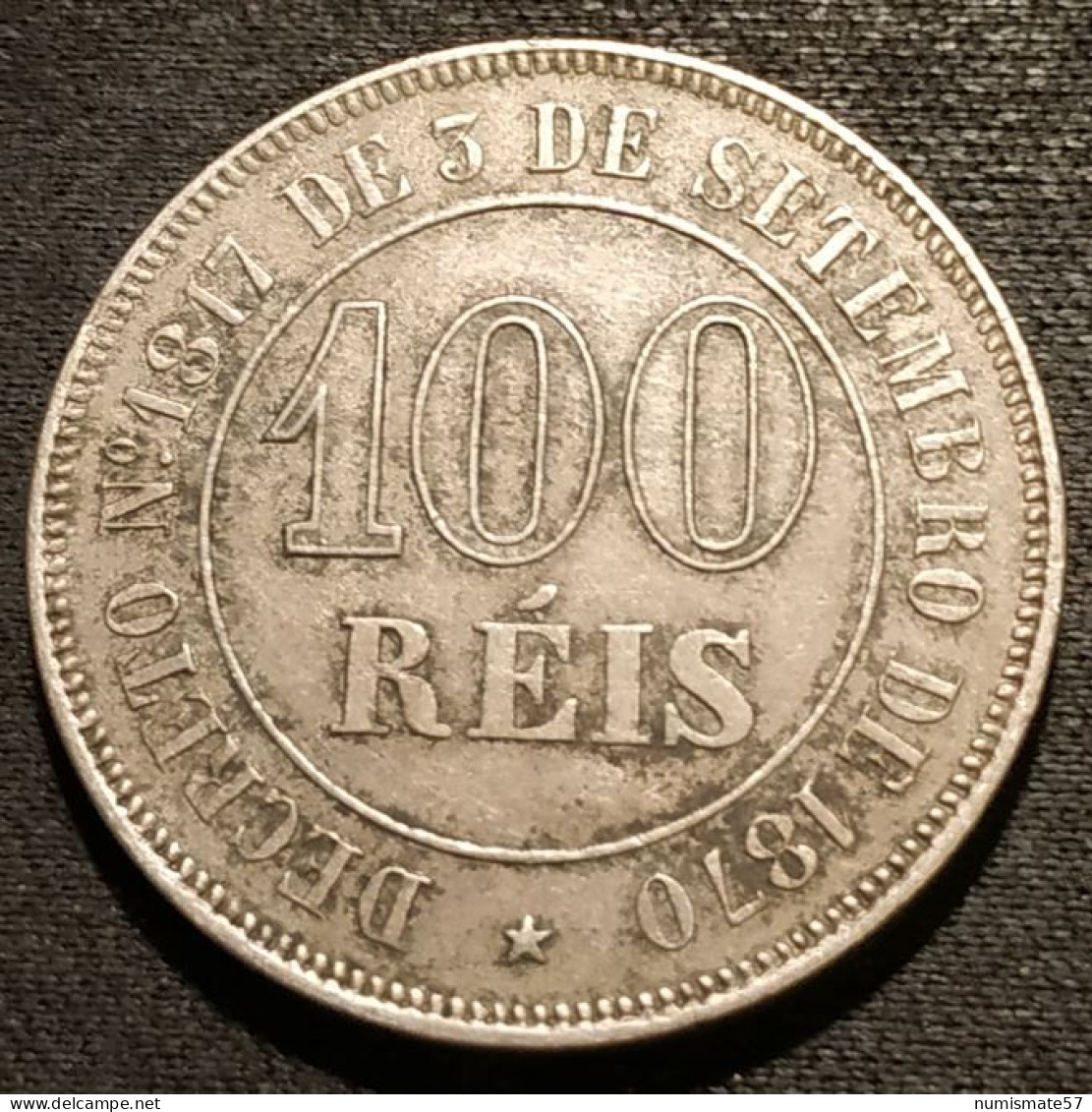 BRESIL - 100 REIS 1871 - Pedro II - KM 477 - Brasil - Brazil - Brésil