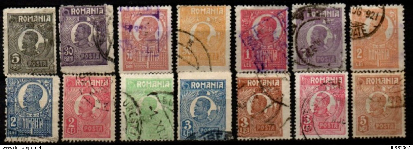 ROUMANIE   -  1919 / 26  . L O T   Entre  Y&T N° 267 Et 295 Oblitérés. - Used Stamps