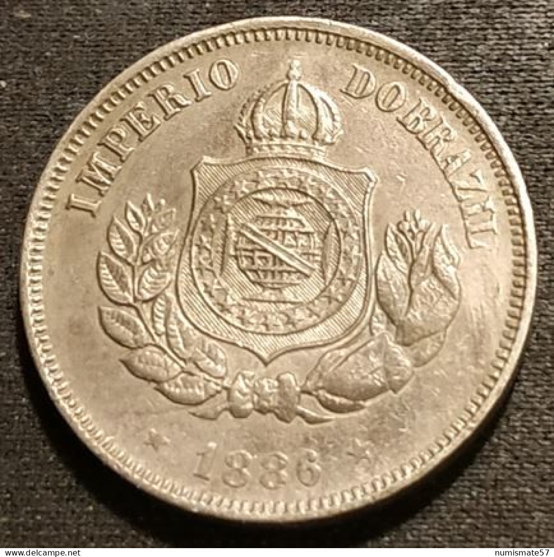 Pas Courant - BRESIL - 50 REIS 1886 - Pedro II - KM 482 - Brasil - Brazil - Brazil