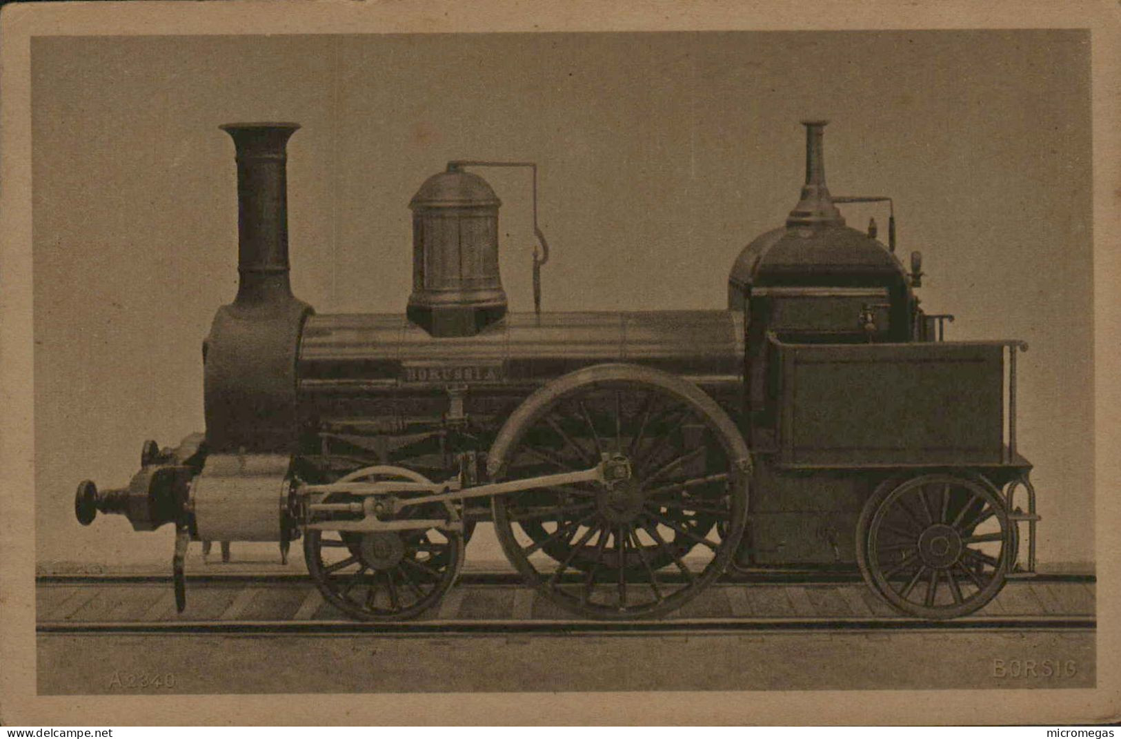 A. Borsig-Berlin-Tegel - 1 A 1 Schnellzuglokomotive Geliefert 1858 An Die Köln-Mindener Eisenbahn - Trenes