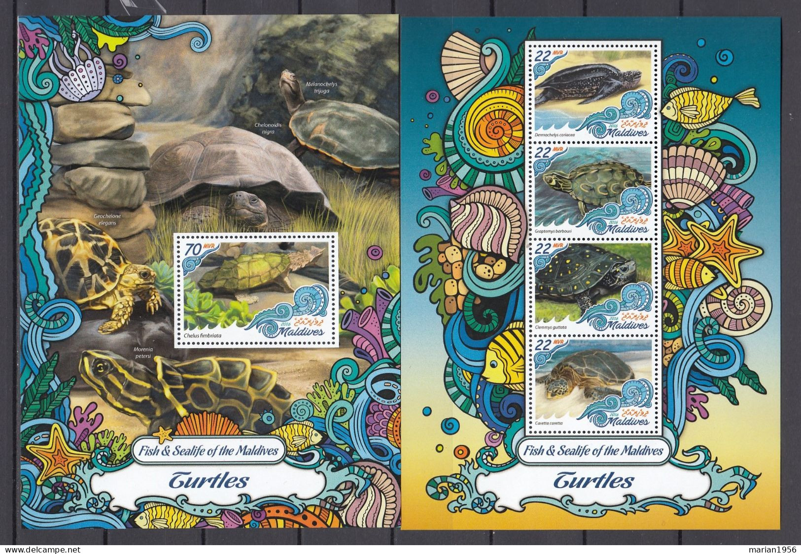 Maldives 2016 - Vie Marine - TORTUES - MNH - Maritiem Leven