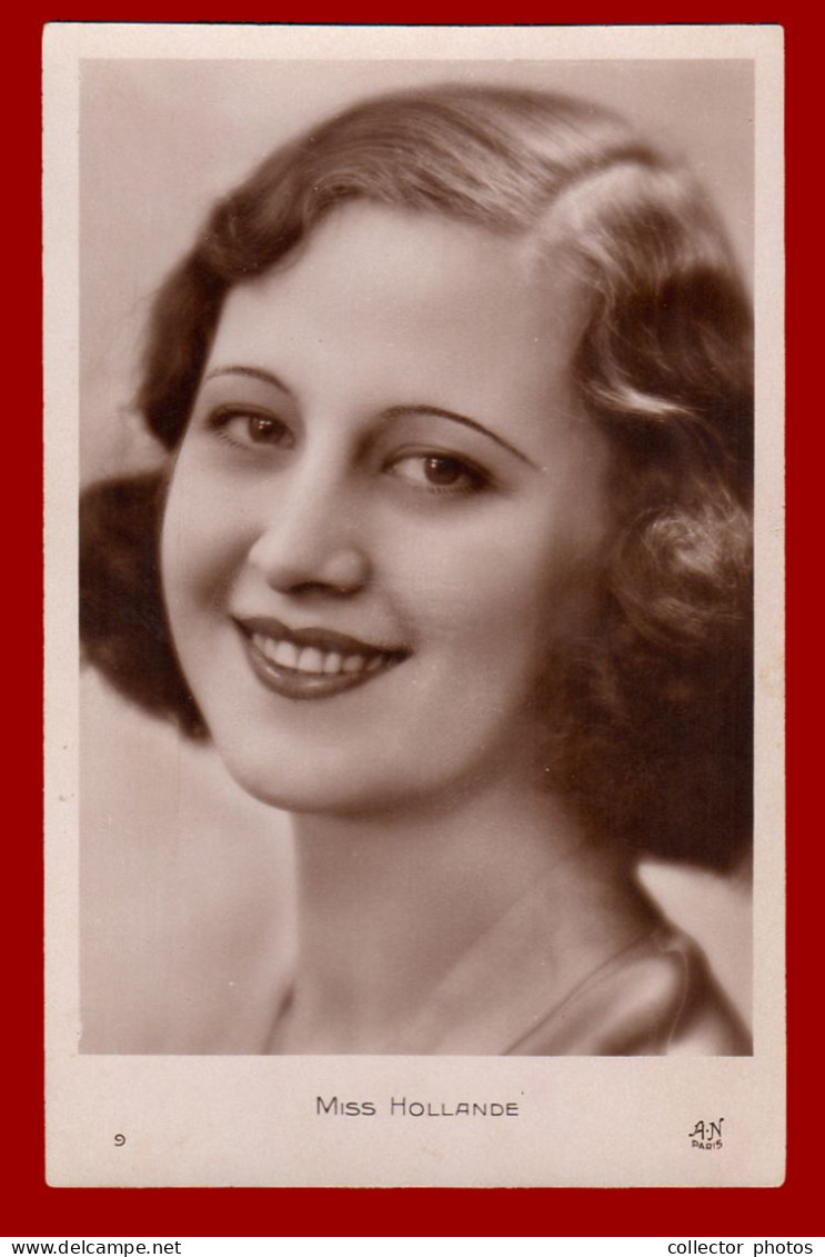 European Beauty Pageants Before World War II. Lot Of 9 Original Postcards "Miss". ("AN" Edition - Raris) [de123] - Colecciones Y Lotes