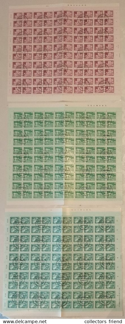 GDR DDR - 1980/81 - Kompletter Bogensatz (15 Werte) Aufbau DDR Kleinformat - Used - Gebraucht