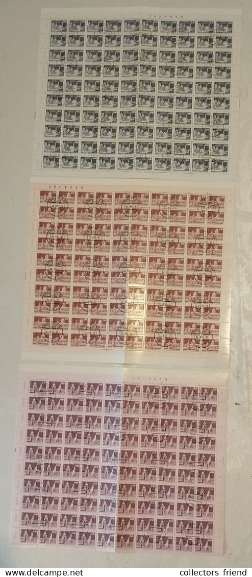 GDR DDR - 1980/81 - Kompletter Bogensatz (15 Werte) Aufbau DDR Kleinformat - Used - Gebraucht