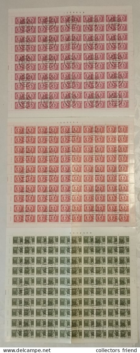 GDR DDR - 1980/81 - Kompletter Bogensatz (15 Werte) Aufbau DDR Kleinformat - Used - Oblitérés