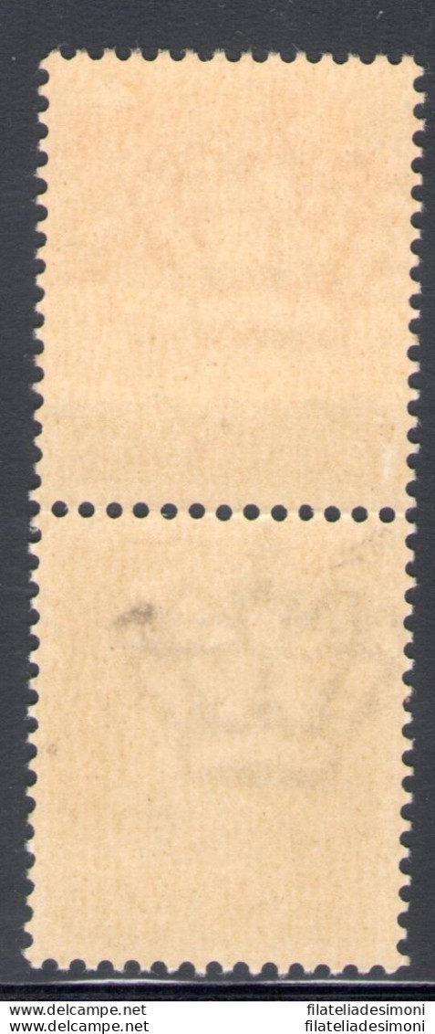 1929 Italia - Regno, N. 245e, Imperiale 10 Cent. Bruno, MNH ** Carta Ricongiunta - Autres & Non Classés